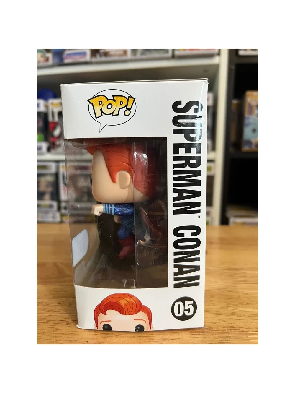 OFFICIAL SDCC VAULTED LIMITED EDITION Conan O'Brien as Superman Funko Pop #05 DC